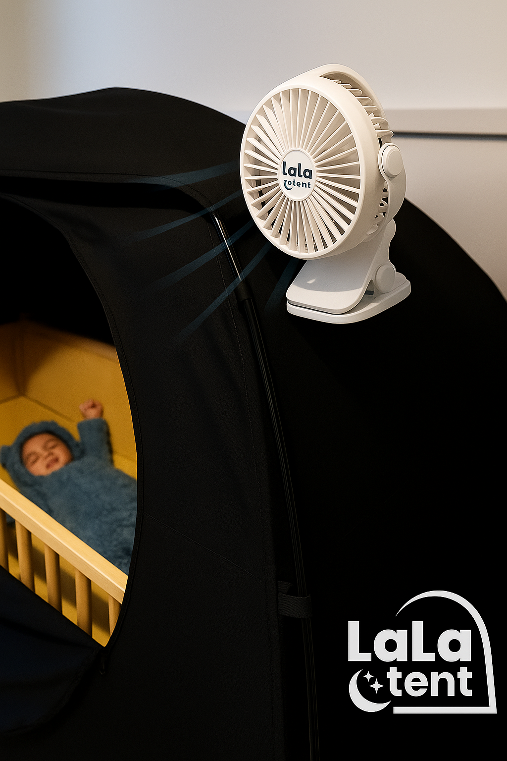 LalaTent Portable Rechargeable Clip Fan