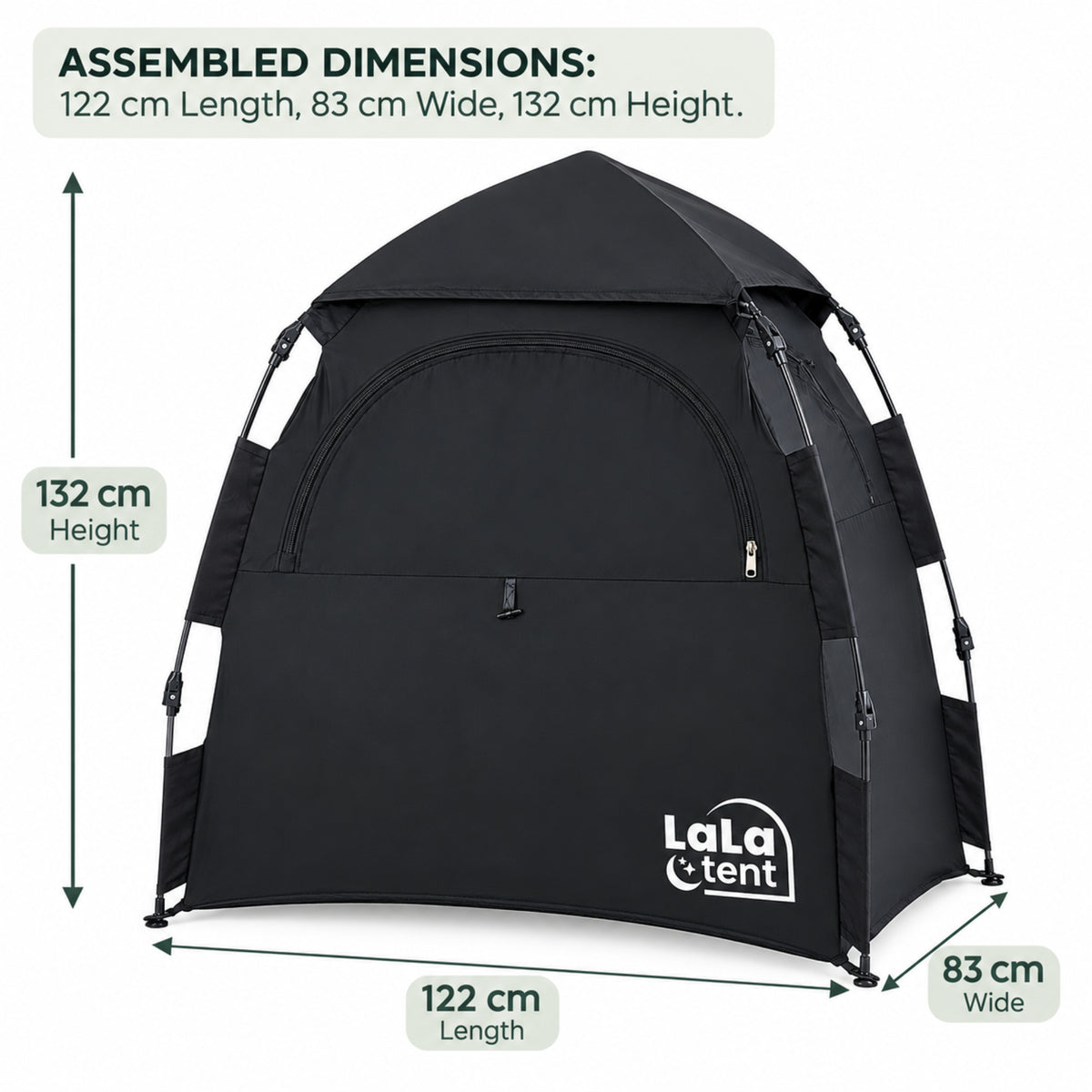 LalaTent 2.0 LalaPop – Pop up Blackout Baby Sleep Tent