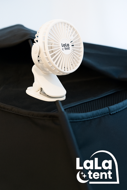 LalaTent Portable Rechargeable Clip Fan