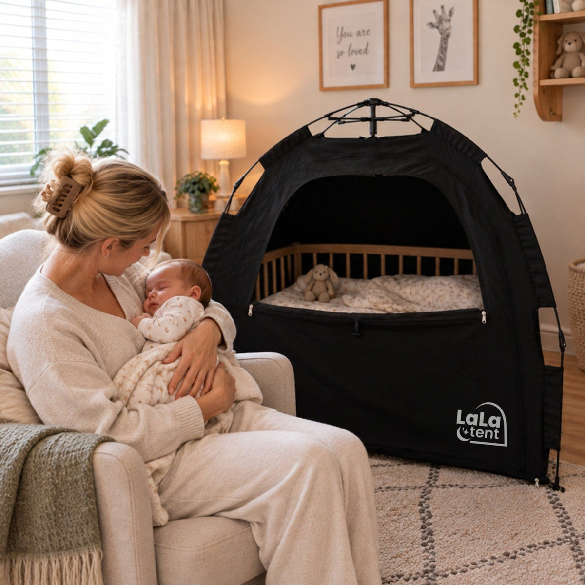 LalaTent 2.0 LalaPop – Pop up Blackout Baby Sleep Tent - LalaTent